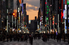 銀座にて---①