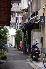 月島西仲通りの路地