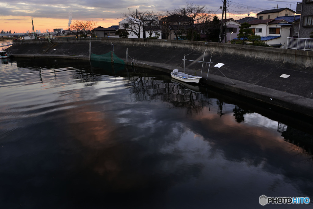 河口夕暮