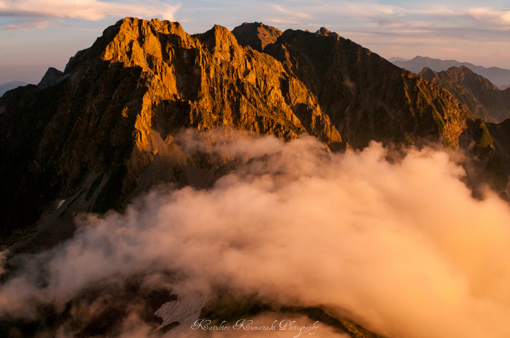 獅子岩夕景