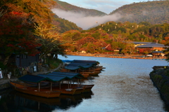 早朝の嵐山２