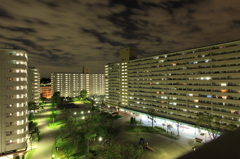 団地夜景