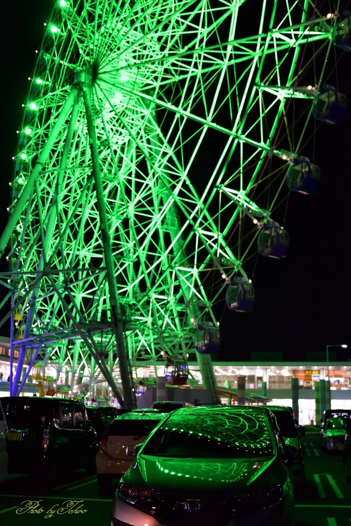 夜の駐車場