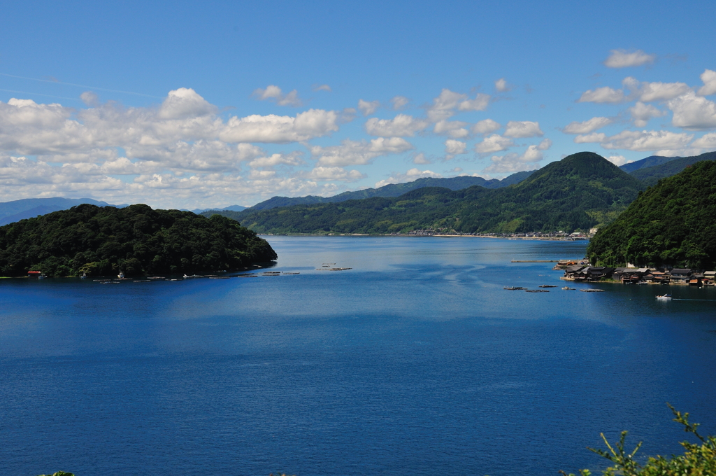 夏の伊根湾