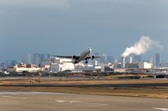 Boeing 777-346　take off