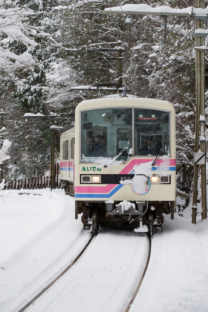 雪を纏って