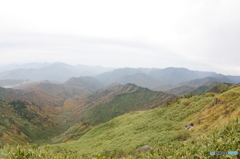 紅葉と山脈①