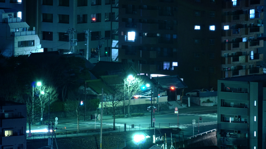 青葉城跡から望遠で
