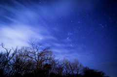 星空、泉ヶ岳にて