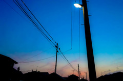 夕暮れ