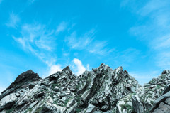 鳥海山山頂にて
