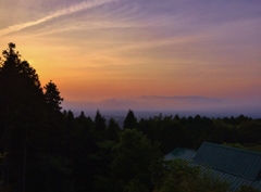 御殿場から富士の裾野の夕焼け