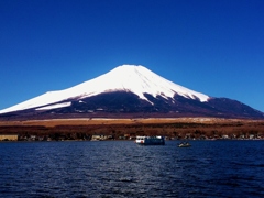 湖上から富士