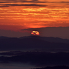 弥高山の夜明け