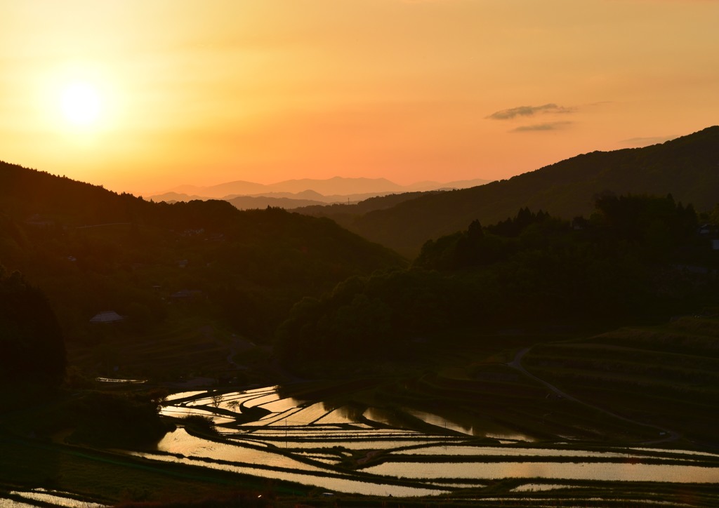 大垪和の夕陽