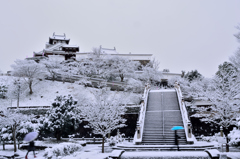 雪の福知山城２
