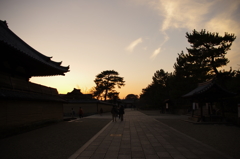 法隆寺夕景①