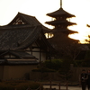 法隆寺夕景③
