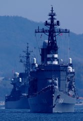 練習艦隊出港　護衛艦「くらま」