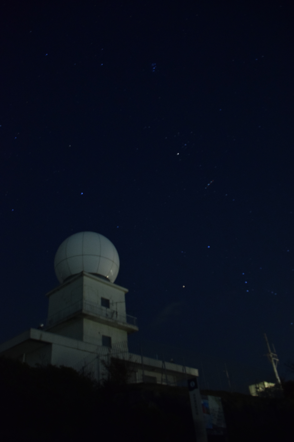 夜景の上には