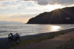 お連れのバイクでベストショット