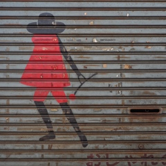 Black hat & Red cape & Black boots