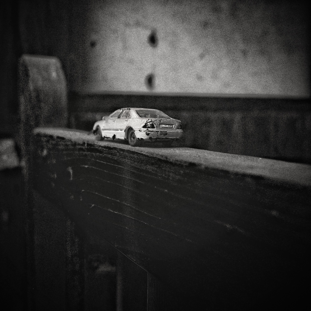 abandoned car