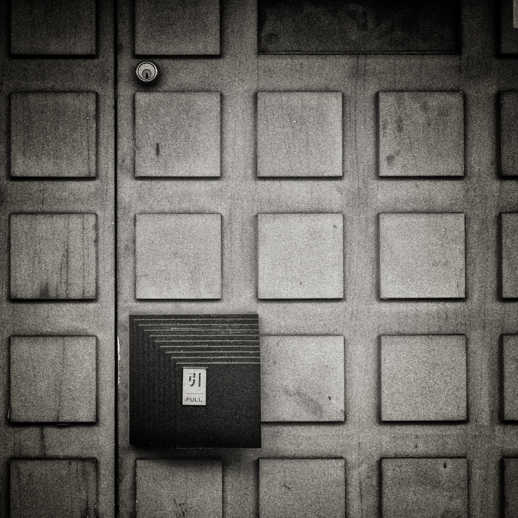 Pull this door with courage