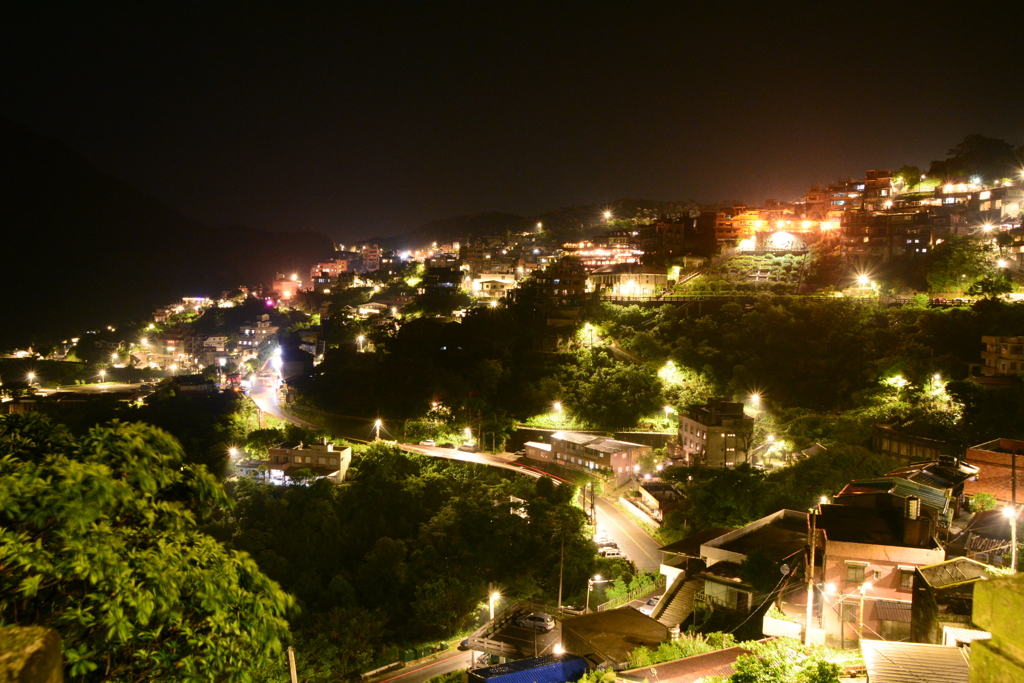 台湾　九分夜景