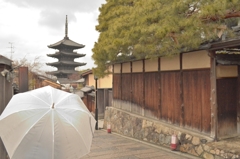 雨の京都