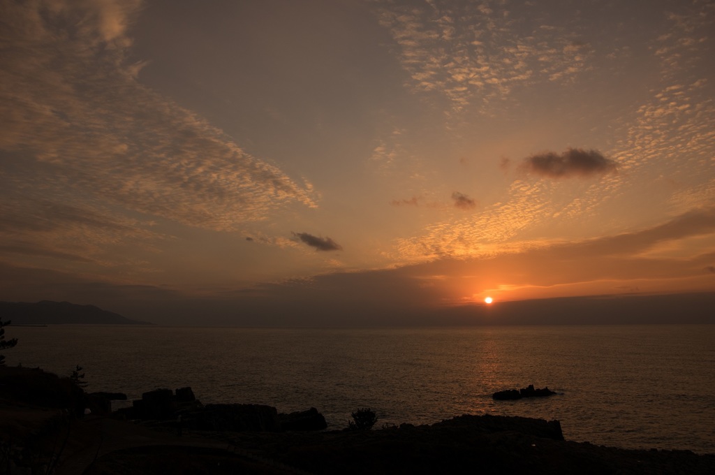 夕焼けを望む