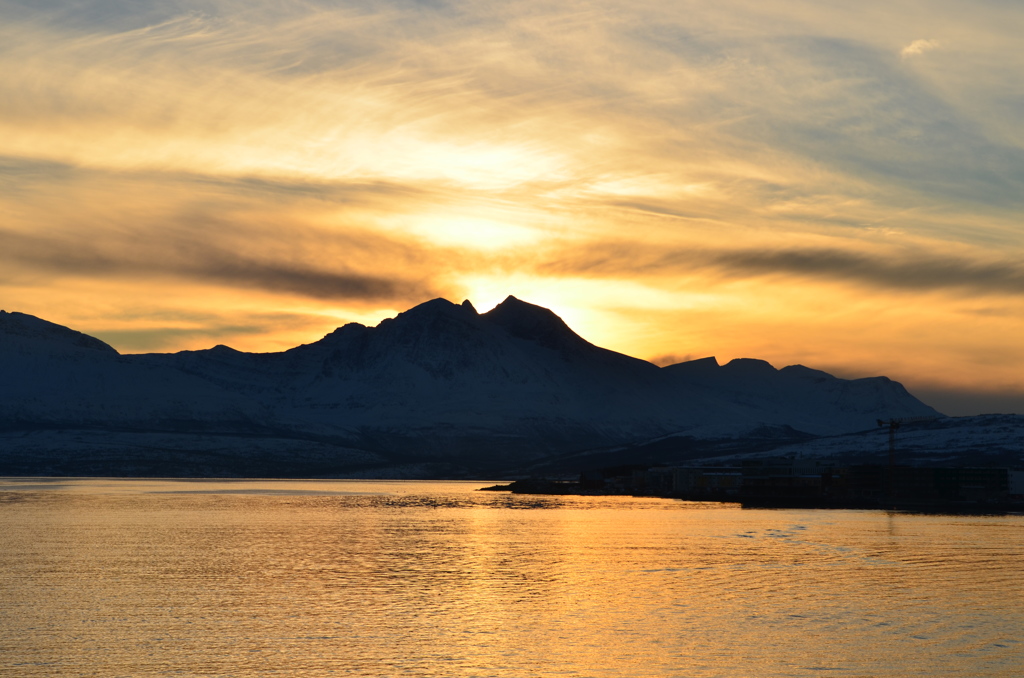 Tromsøの夕焼け