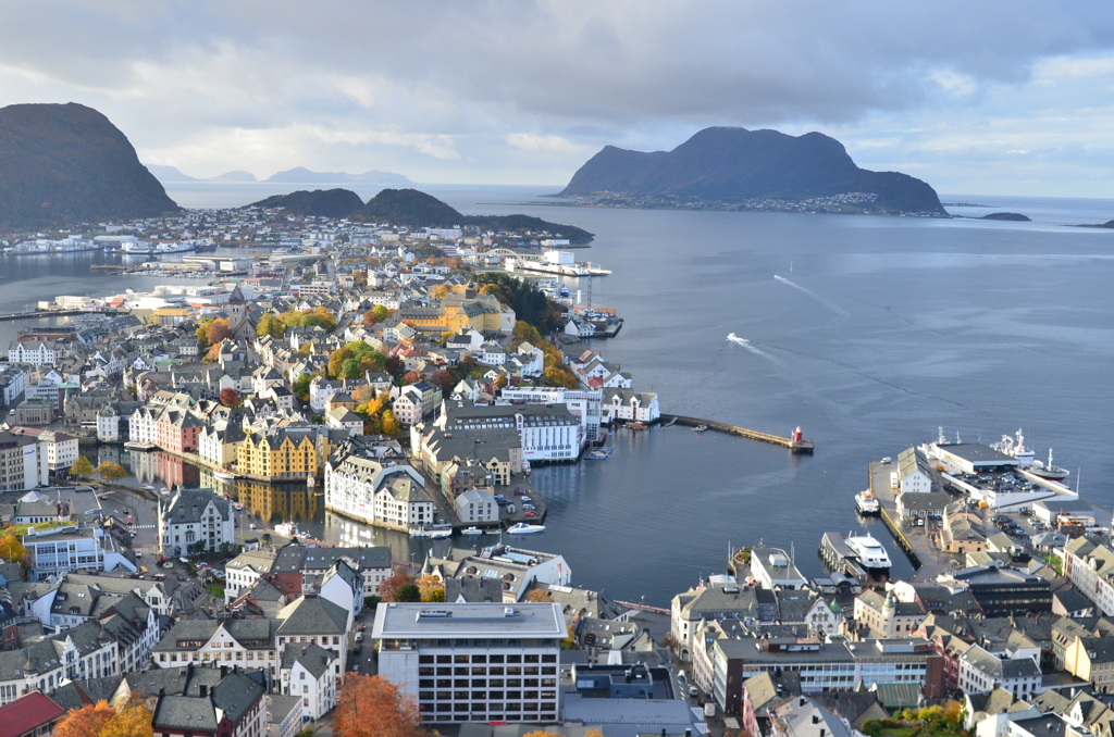 Ålesund　オーレスンの街並