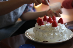 9歳　誕生日のケーキ