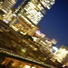 流れる夜景