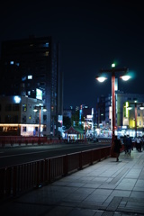 夜の蔵前橋から