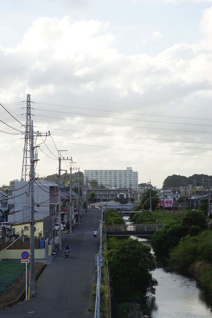 いつもの住宅街に