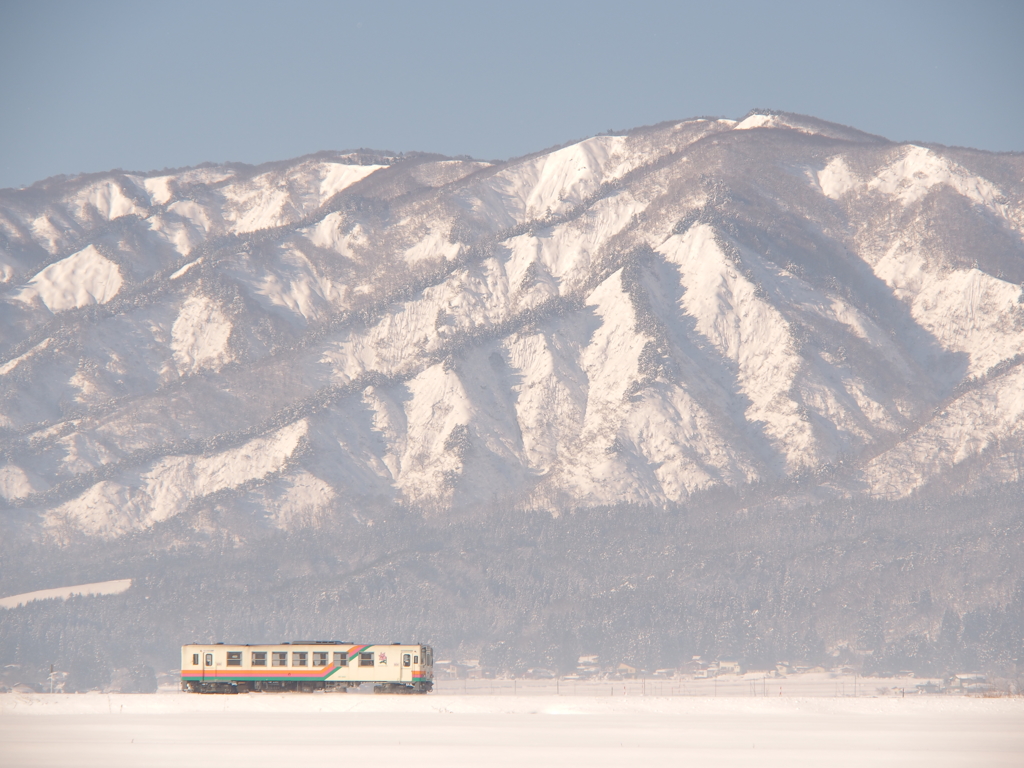 雪山に抱かれながら