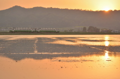 田園の夕暮れ