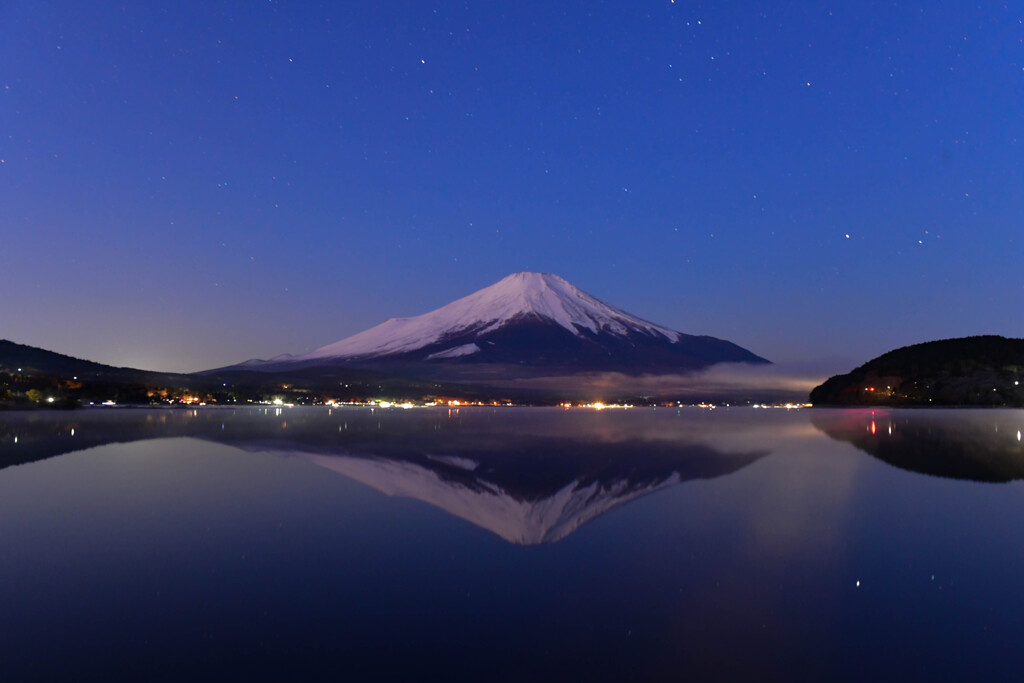 煌めく富士山