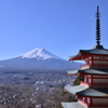 忠霊塔から望む富士山