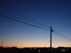 夕暮れ