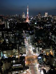 貿易センタービルからの夜景