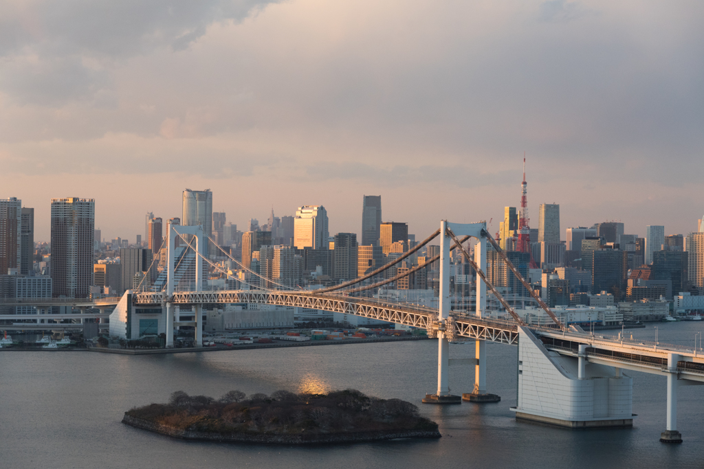都市の夕景