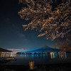 富士桜星景