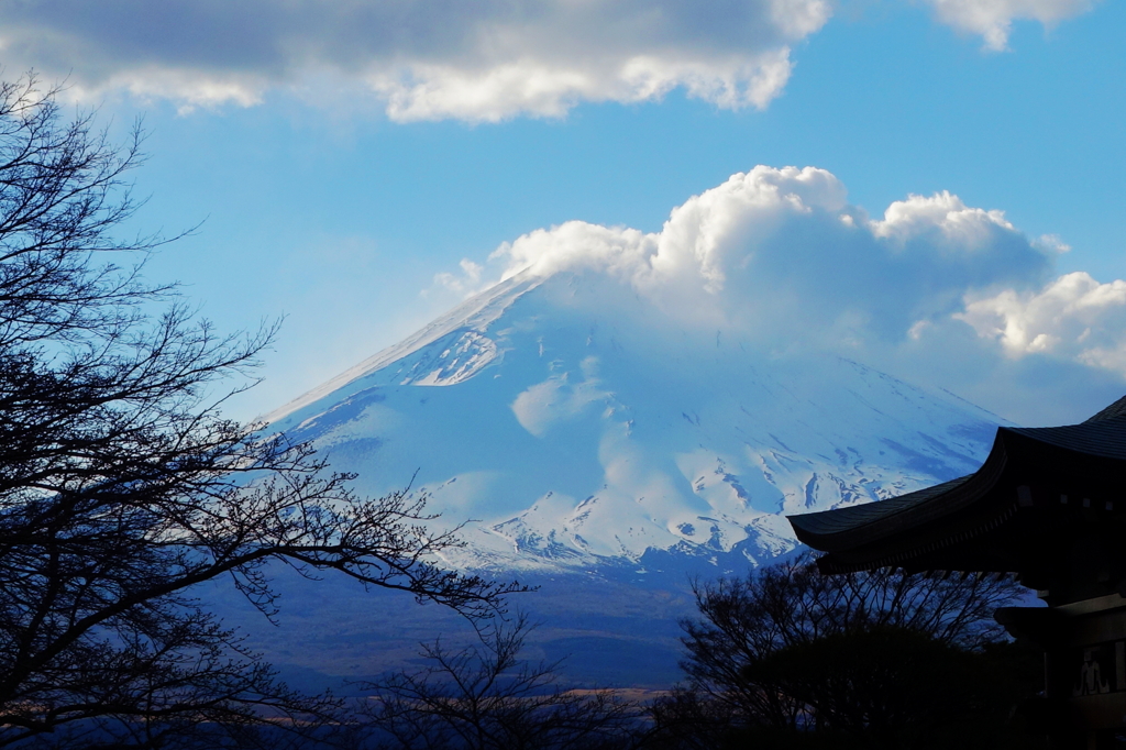雄大なスケールの富士山