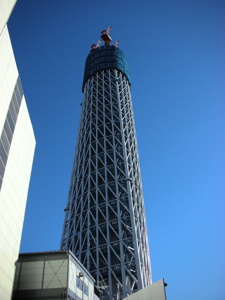 建設中の東京スカイツリー