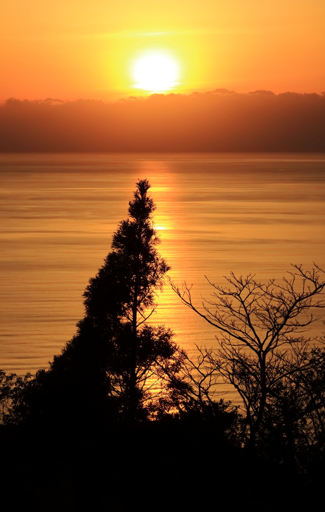 日置の夕陽