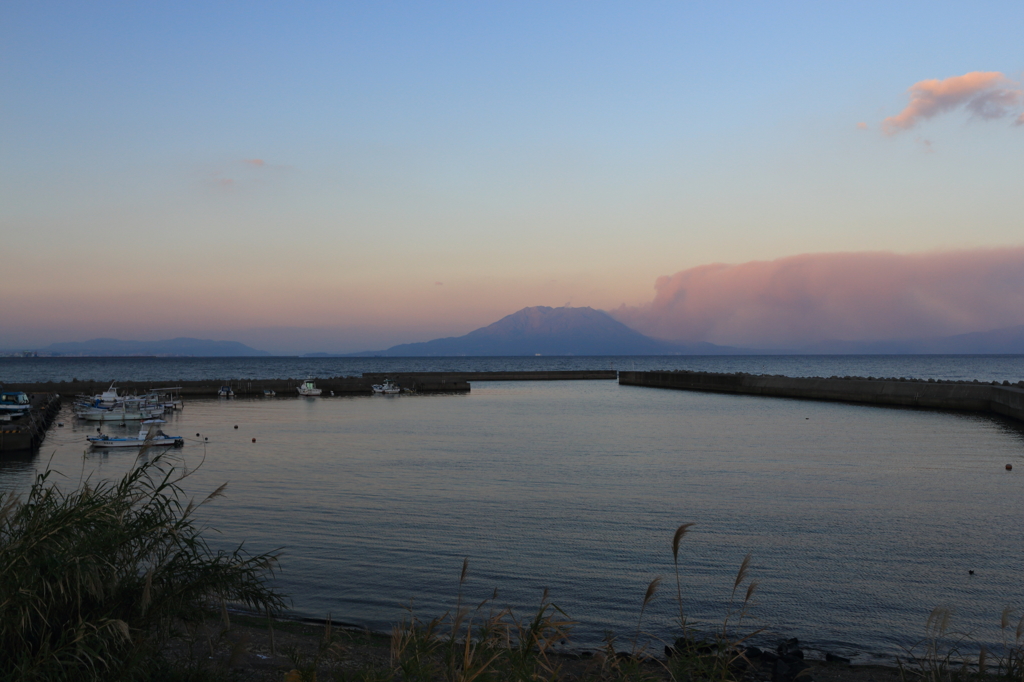 喜入の夕景