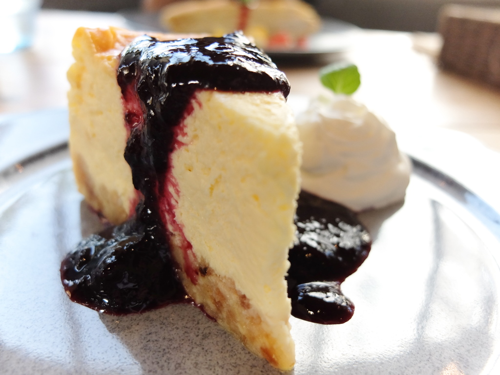 NYチーズケーキ。